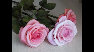 видео: Роза из фоамирана мастер класс картинка: Роза из фоамирана мастер класс