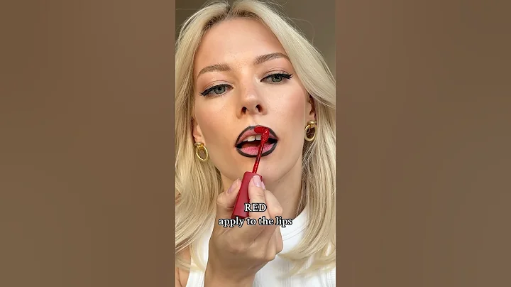 Red lip ombré tutorial for beginners step by step #beautytips ##lipstickhack #lipsticktutorial