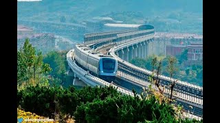 Este es el metro de Qingdao en China: muy similar quedaría el de Bogotá