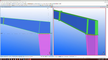 2. Creating Views & Modeling Frame with Tapered Section in Tekla Structures v21.1