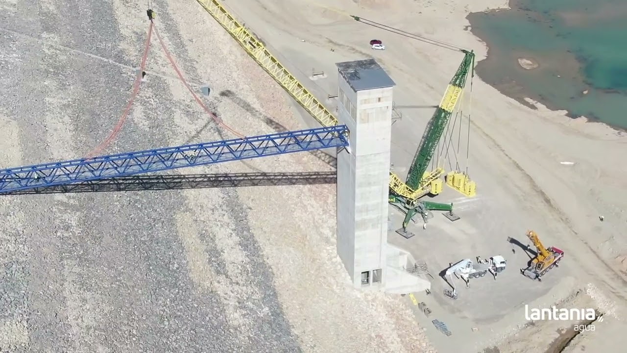 Lantania Agua | Evolución de las obras del embalse de Almudévar
