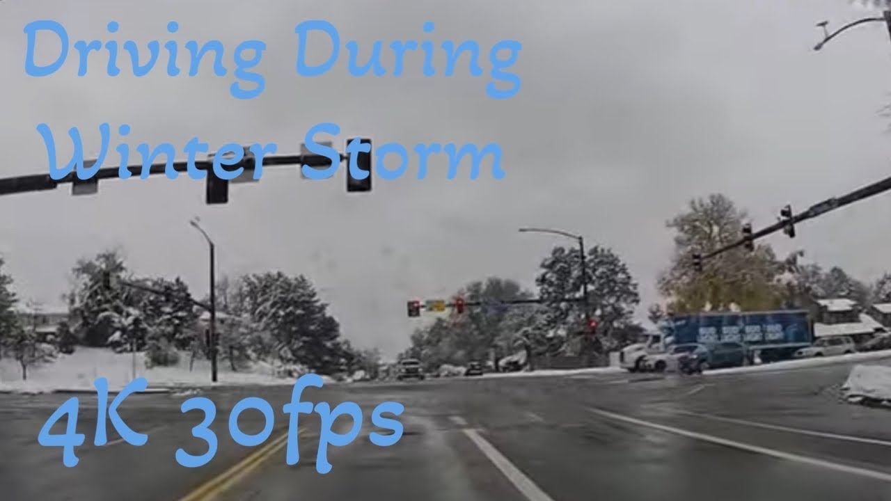 Driving During Winter Storm - YouTube