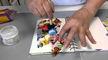 Using napkins in your art journal.