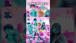 Ranking the best JoJo edits🥶#shorts #jojo #viral