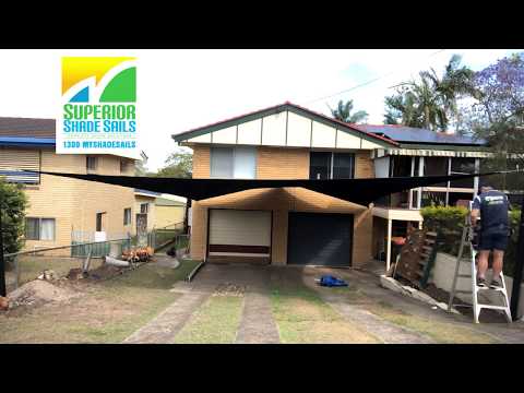 Video: 5 POINT DRIVEWAY SHADE SAIL INSTALLATION - OXLEY, BRISBANE
