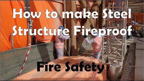 How to make steel structure fireproof. Fireproofing installation | Muhammad Tanvir Iqbal Malik