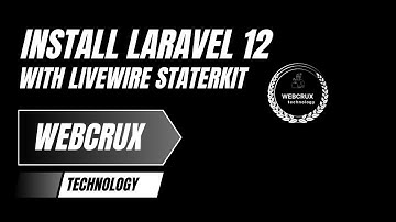 Install Laravel 12 With  Livewire Staterkit