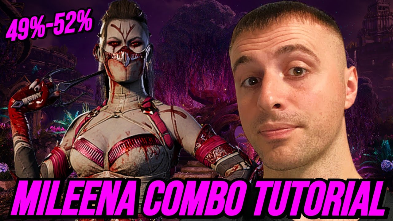 MILEENA *HIGH DAMAGE* COMBO TUTORIAL WITH SCORPION KAMEO (49%-52%): MORTAL KOMBAT 1!