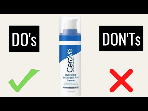 How To Use CeraVe Hydrating Hyaluronic Acid Serum