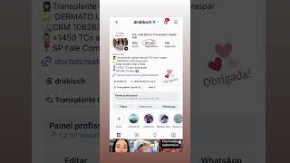 Obrigada! Somos 90.000 no instagram ! Sigo levando informação séria sobre queda capilar/transplante.