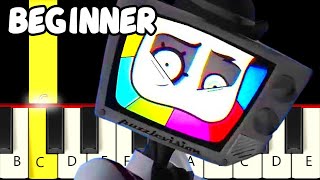 Puzzlevision (Mr. Puzzles Song: Creative Control) - Fast and Slow (Easy) Piano Tutorial - Beginner