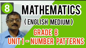 Gr 8 Number Patterns ( Part 1 ) Mathematics English Medium