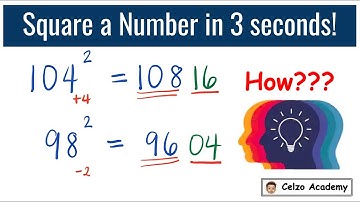 Fast Math Tricks! How To Square Any Numbers In Your Head- Fast Mental Math Trick!