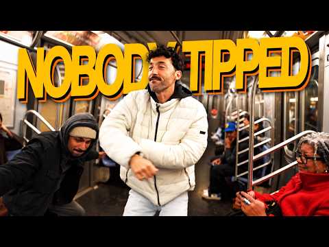 Dancing on the subway for money