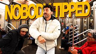 Dancing on the subway for money @morganjay
