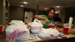 Thanksgiving dinner mannequin challenge 2016