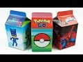 Learn Numbers 1 to 10 with Milk Carton Surprise Toys, Pokemon Go, Pj Masks, Spiderman