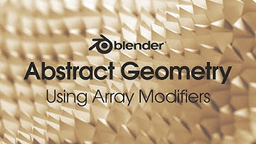 Simple Abstract Art Using Array Modifier (Blender Tutorial)