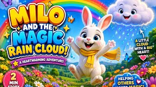 A Little Cloud Changed Everything! ☁️✨ | Milo the Bunny Magical Story #bedtimestory #kidscartoon 