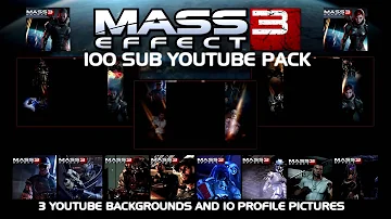 100 Sub Video! Mass Effect 3 Youtube Background and Profile Picture Pack