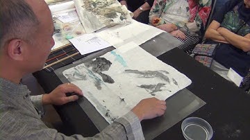Lesson 54 Part 2-1 Monoprinting Techniques with Plexiglass for  Landscape