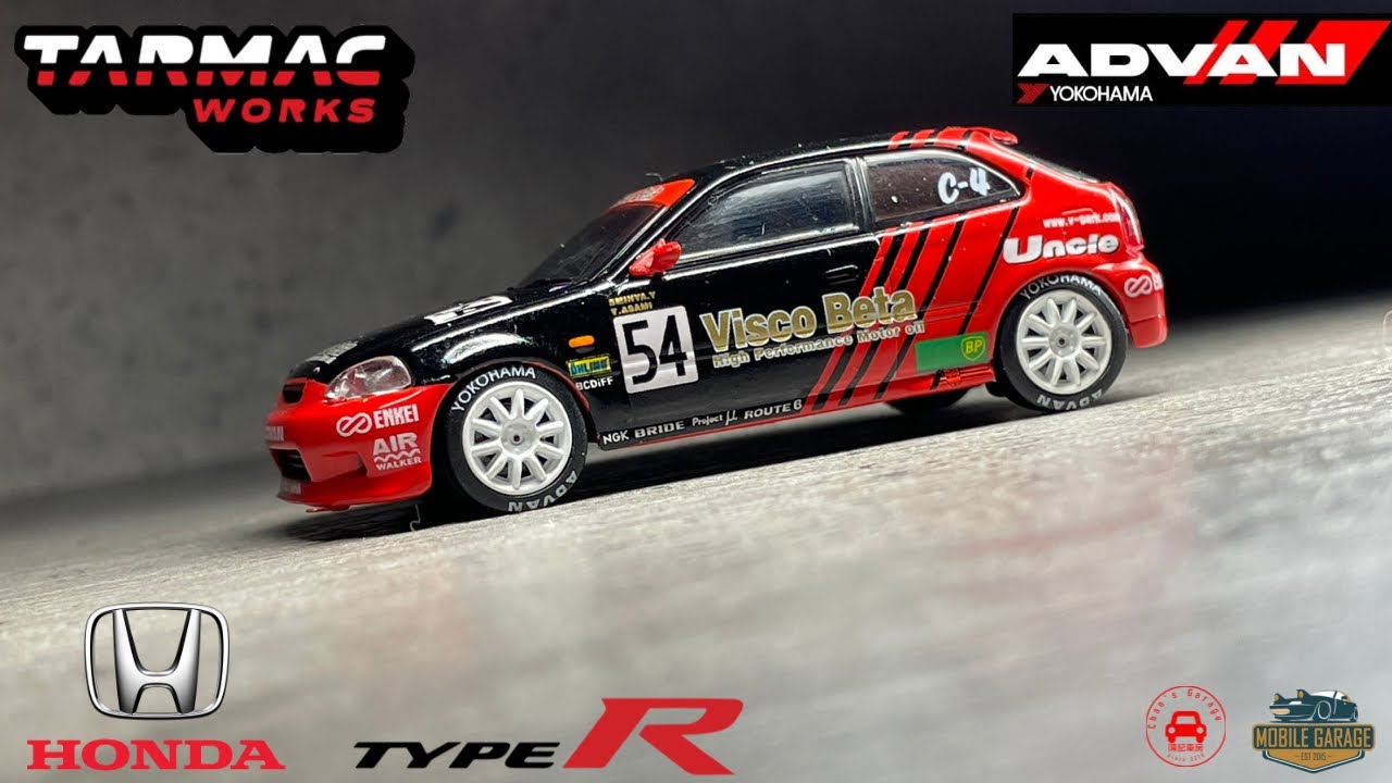 1/64 Tarmac Works Honda Civic Type R EK9 Advan Super Taiyu