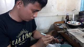 Proses pembuatan cincin emas #jewelleryhandmade #gold
