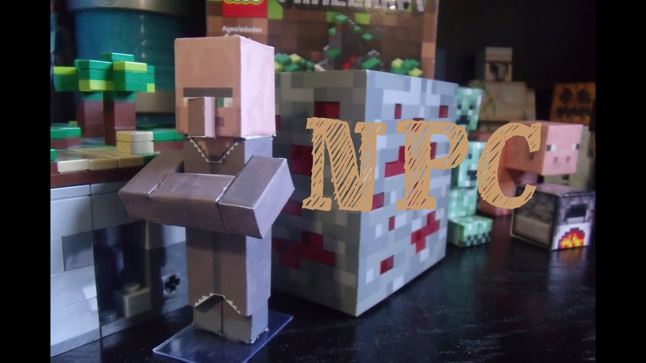 Papercraft - minecraft: Npc villager - YouTube