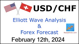 USD CHF Elliott Wave Analysis | Forex Forecast | February 12, 2024 | USDCHF Analysis Today