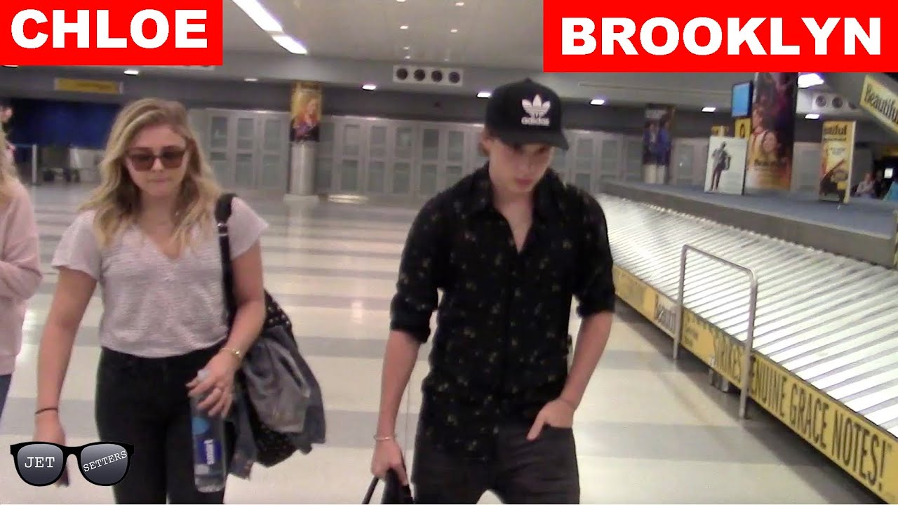 Chloe Grace Moretz and Brooklyn Beckham touch down at JFK airport in New  York City