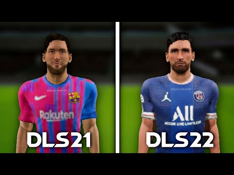 DLS 21 Vs DLS 22 Player Face Comparison Part 1