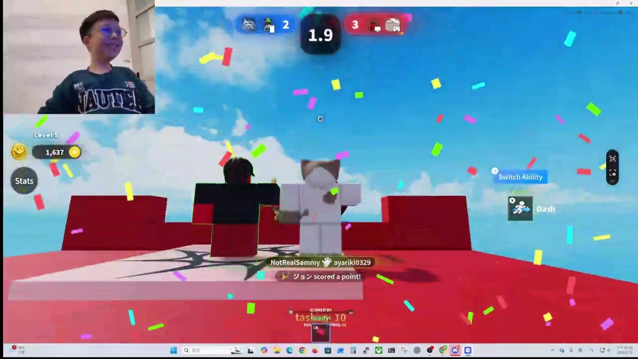 PLAYING SLAP DUELS...BUT THERES A HACKER!!!