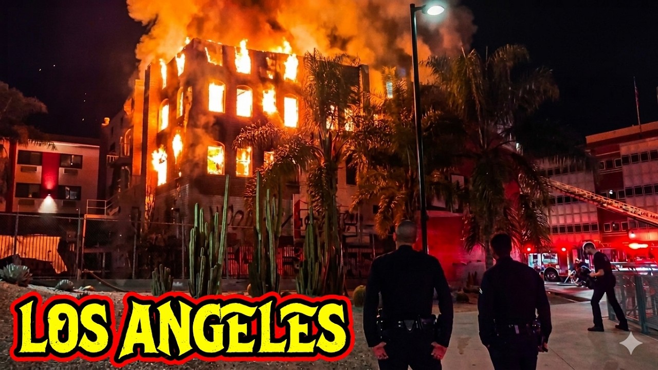 Massive Building Fire in Los Angeles 🔥 | Shocking Footage & Emergency ...
