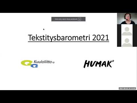 Tekstitysbarometri 2021  webinaari  Humak & Kuuloliitto 23 9 2021