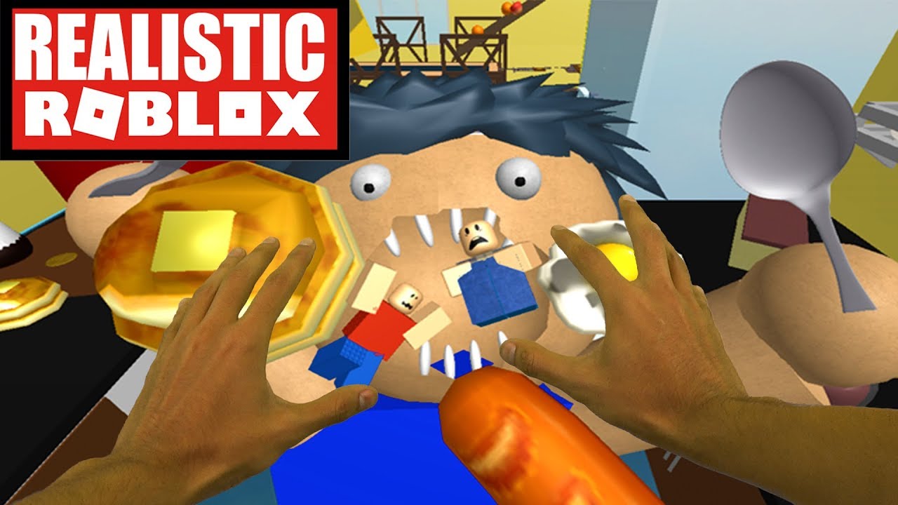 Realistic Roblox Escape The Giant Fat Guy Obby Don T Get Eaten Youtube - roblox escape the giant fat guy obby youtube