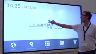 TRIUMPH BOARD Interactive UHD Flat Panels - New Features Android 5.0.1 Wealth