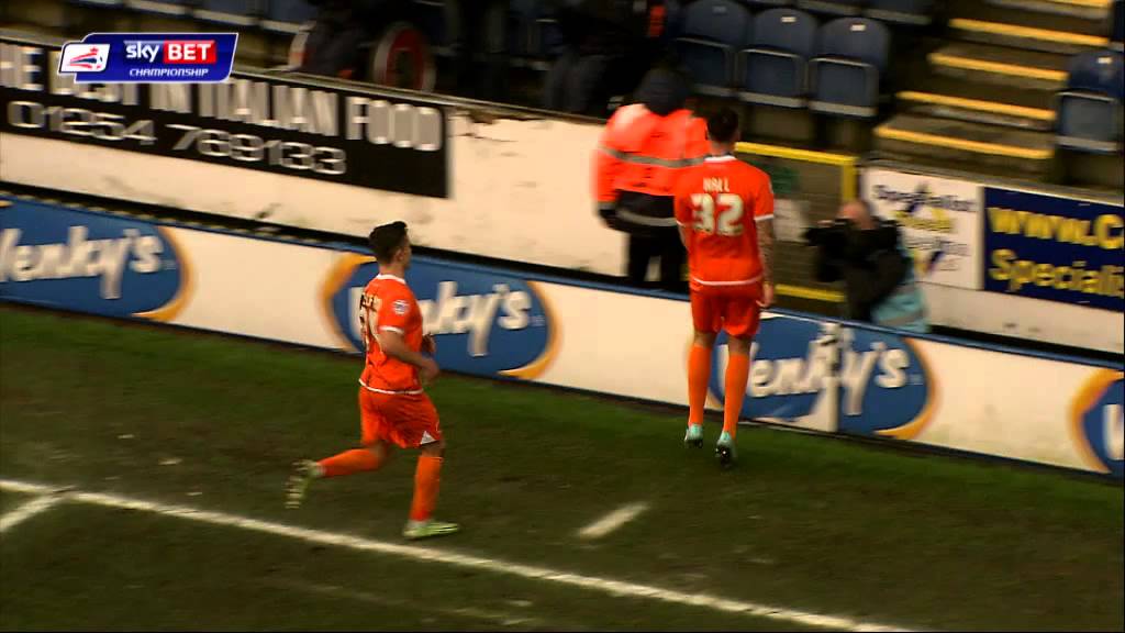 football score Blackburn 1-1 Blackpool - Sky Bet Championship Season 2014-15