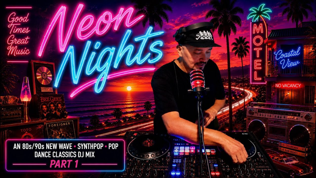 Late Night Neon 80s 90s Mix | Synthpop New Wave Dance - YouTube