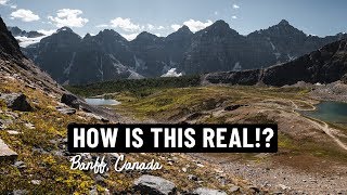 ULTIMATE Banff bucket list: Sunrise at LAKE LOUISE & hiking Larch Valley (MORAINE LAKE) | Vlog 122