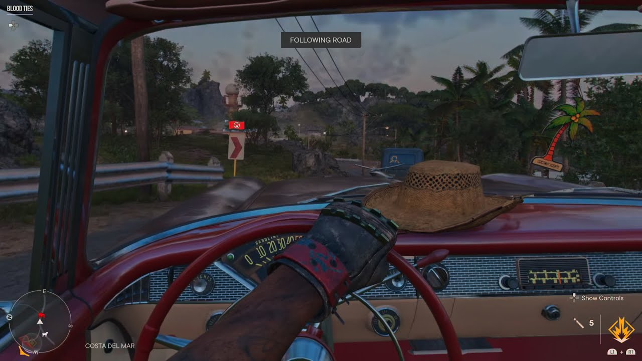 Far Cry 6 PS5 car drive singing to Camila Cabello & Daddy Yankee Havana remix song