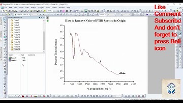How to Remove Noise of FTIR Spectra in Origin