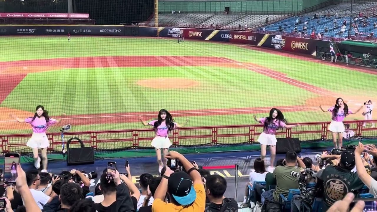 11/16天母棒球場 現場看到疾風街道真的太感動了🥹🥹#趙娟週 #李晧禎 #安芝儇 #南珉貞