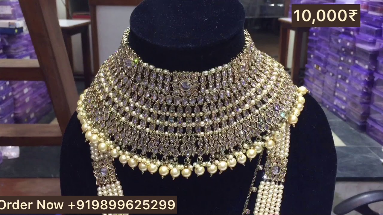 Premium Quality Bridal Jewellery Set | Reverse AD Dulhan Jewellery Wholesale Price