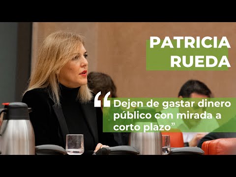 Patricia Rueda: “Dejen de gastar dinero público con mirada a corto plazo"