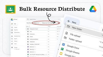 How to share Google Drive folders in Google Classroom