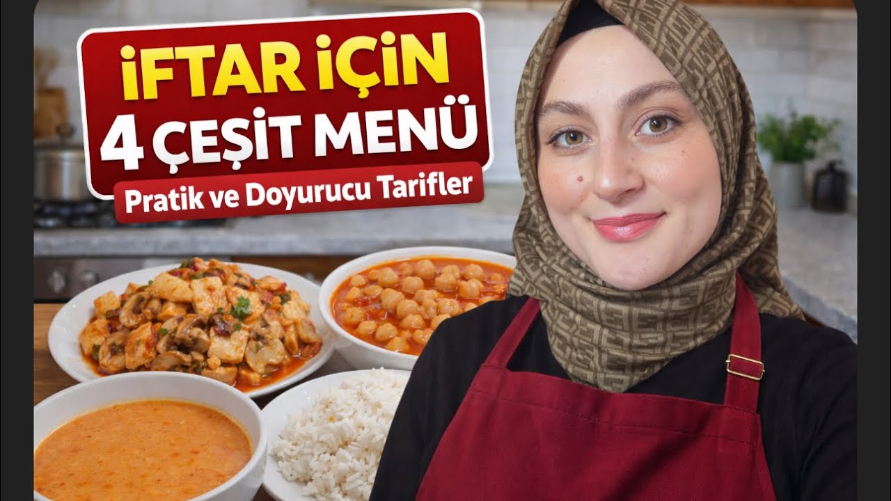 Ramazan Sofrasına Bereketli Menü | 4 Çeşit Pratik Yemek #iftaranepişirsem #ramazanmenüsü Ramazan Sofrasına Bereketli Menü | 4 Çeşit Pratik Yemek #iftaranepişirsem #ramazanmenüsü