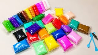 Satisfying Unboxing Clay Mixing with Mica Powder🥰 ASMR #satisfying