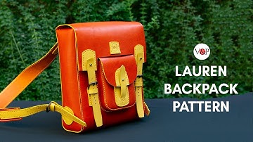 How to Make Lauren Leather Backpack (link to PDF pattern in description)