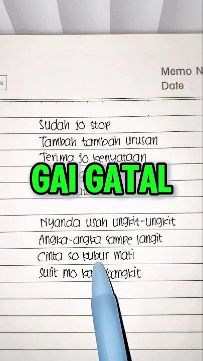 GAI GATAL - Chalan Alvaro (Lyrics) ||