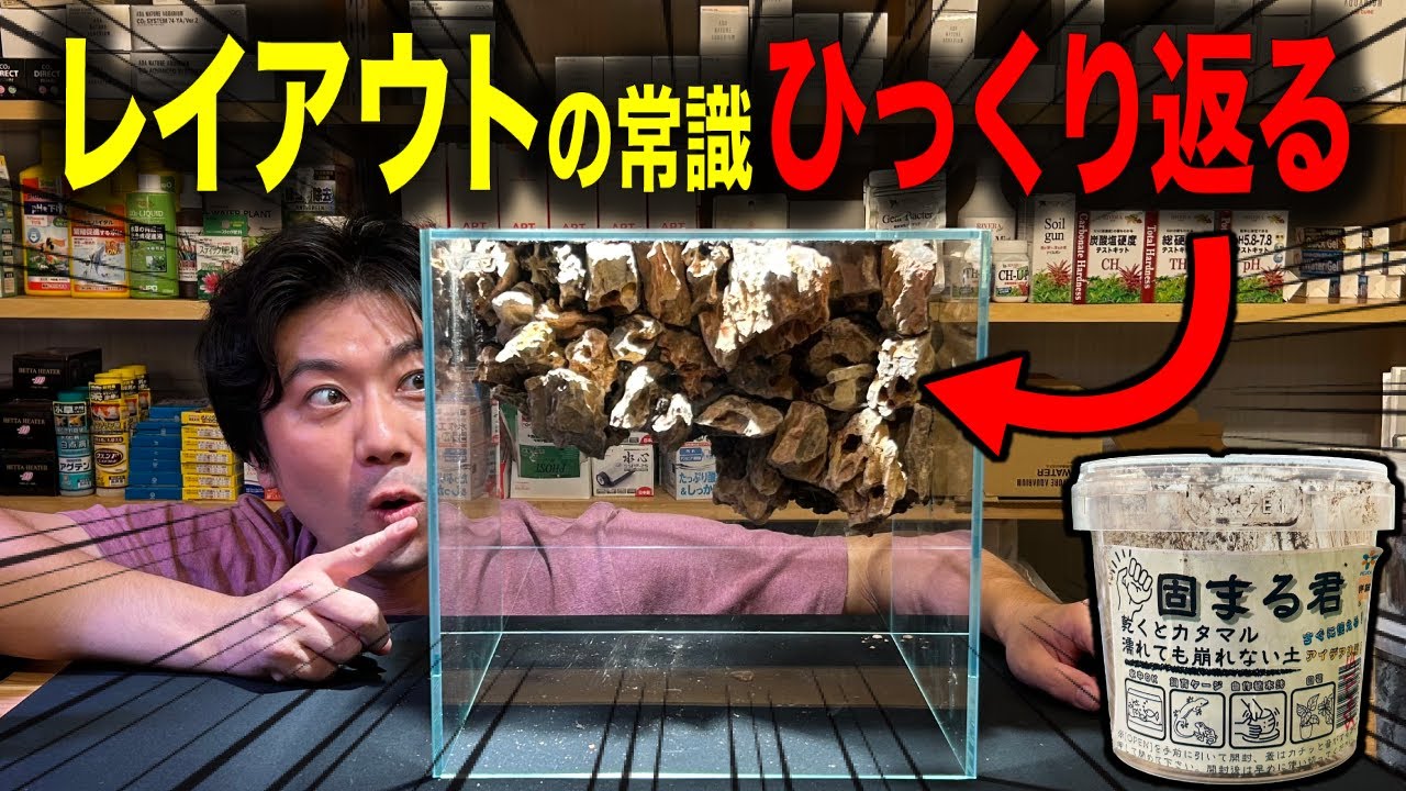 【水中OK】アクアリウムの新アイテム固まるくん徹底検証【水槽レイアウト】〜in地球111